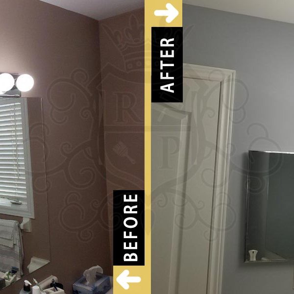 Washroom Repainting Cost Before After Photo Gallery Toronto Vaughan